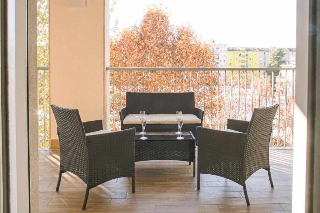 Balkón alebo terasa v ubytovaní BnButler - Govone - Ampio e Luminoso Appartamento con Terrazza