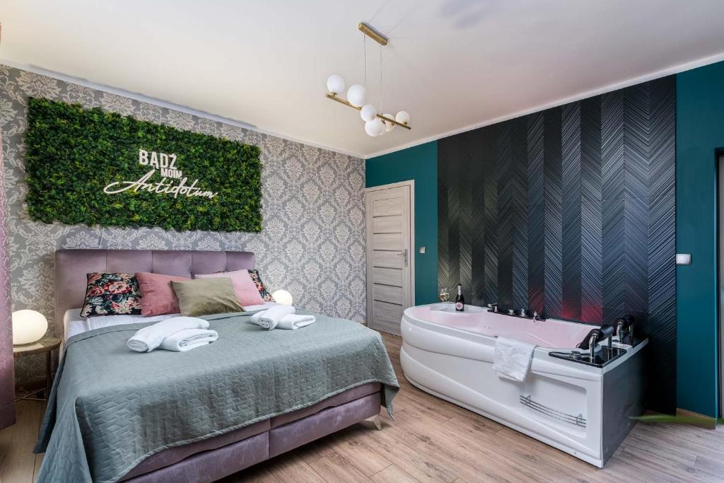 Postel nebo postele na pokoji v ubytování Exclusive Apartment Centrum 2