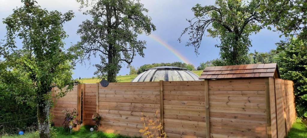 Zahrada ubytování Au Clair de ma Bulle