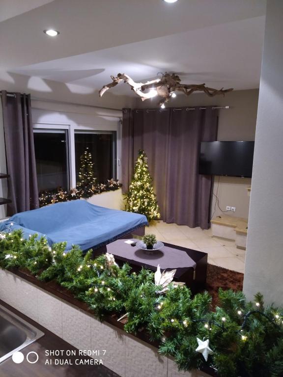 Posteľ alebo postele v izbe v ubytovaní Quiet luxury apartment near city center and port