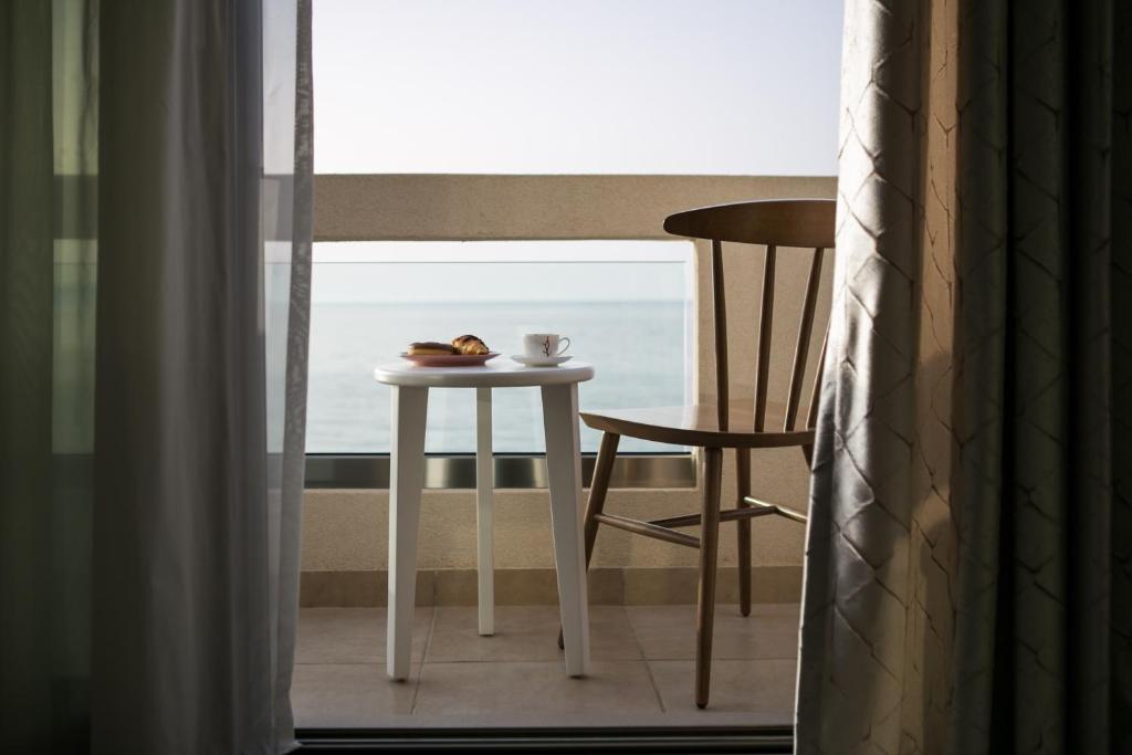 Balkón nebo terasa v ubytování Almyra Seaside House Mochlos