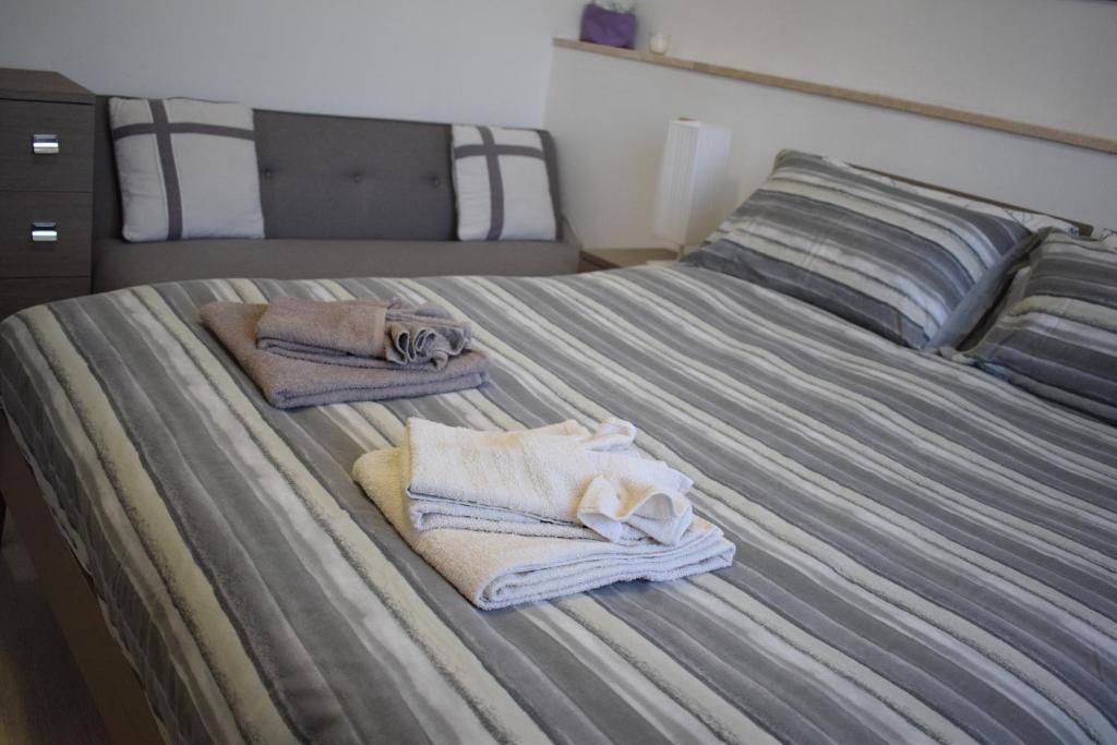 Postel nebo postele na pokoji v ubytování Vacanze mare e montagna