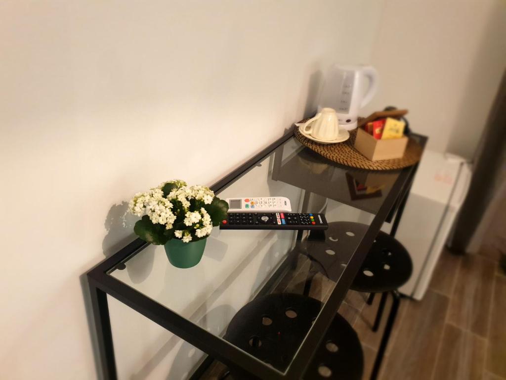 Príslušenstvo na prípravu kávy alebo čaju v ubytovaní Residenza Tarzanà