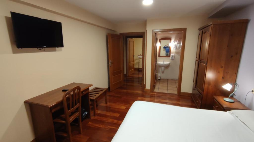 TV a/nebo společenská místnost v ubytování Ostatu Zegama