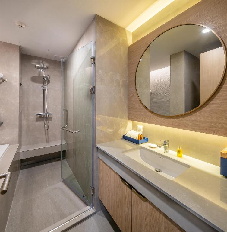 Koupelna v ubytování S Sriracha Hotel & Residence