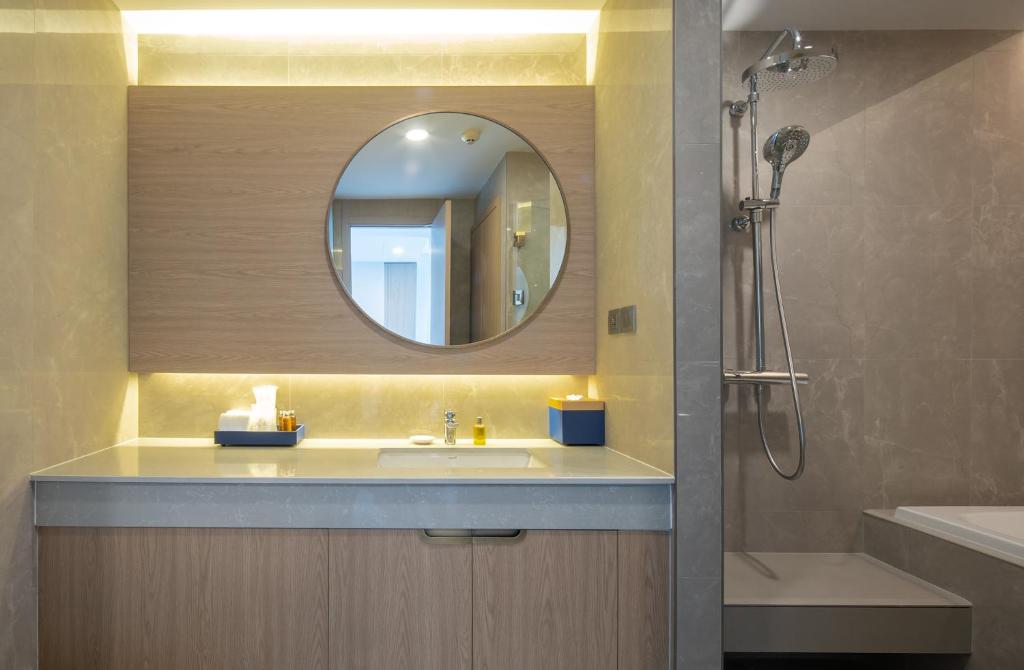Koupelna v ubytování S Sriracha Hotel & Residence