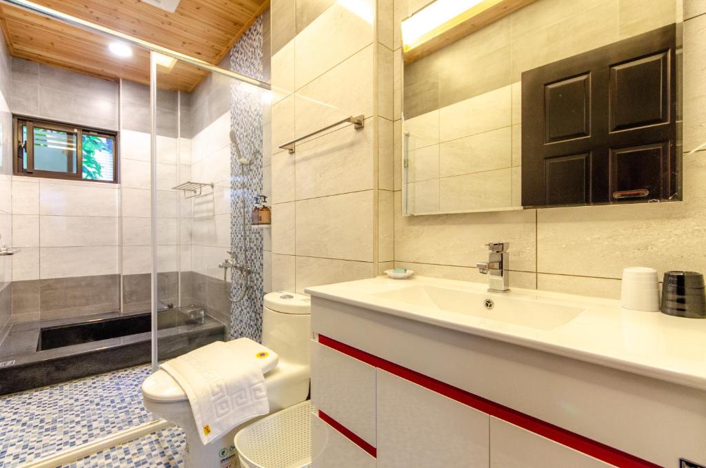Koupelna v ubytování WanTon B&B
