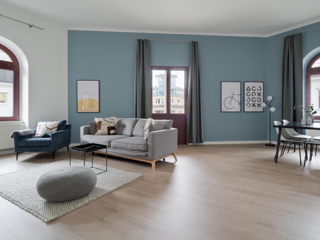 Posezení v ubytování limehome Dresden Hoyerswerdaerstraße
