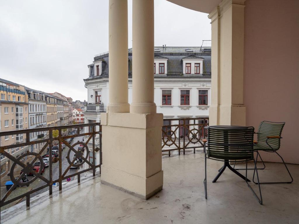 Balkón nebo terasa v ubytování limehome Dresden Hoyerswerdaerstraße