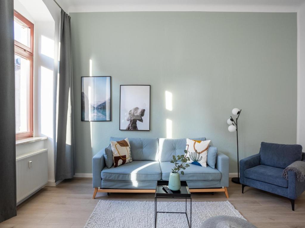 Posezení v ubytování limehome Dresden Hoyerswerdaerstraße