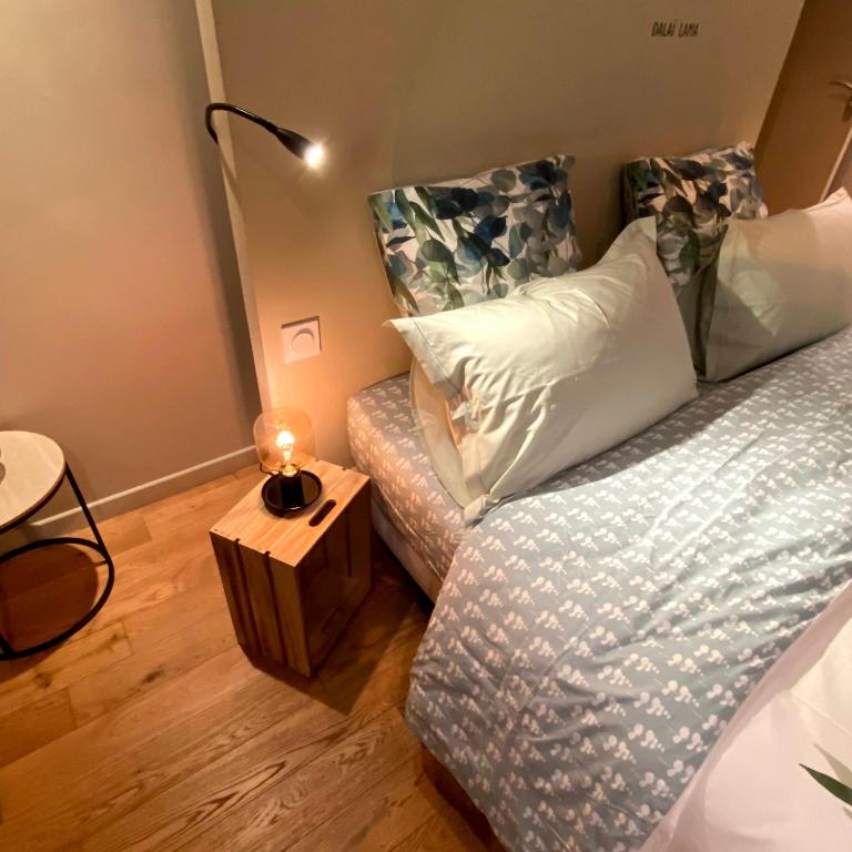 Postel nebo postele na pokoji v ubytování Au 10 Bed & Breakfast