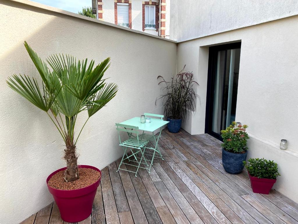 Balkón nebo terasa v ubytování Au 10 Bed & Breakfast