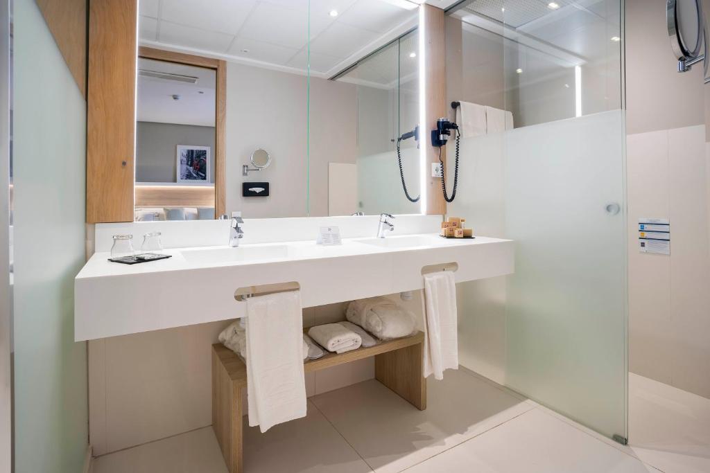 Koupelna v ubytování Golden Hotel Barcelona