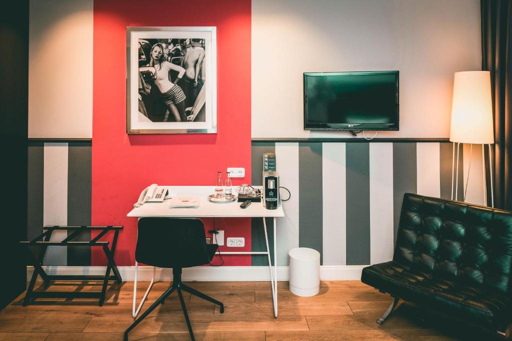 Posezení v ubytování Hotel Villa Klemm - Wiesbaden City