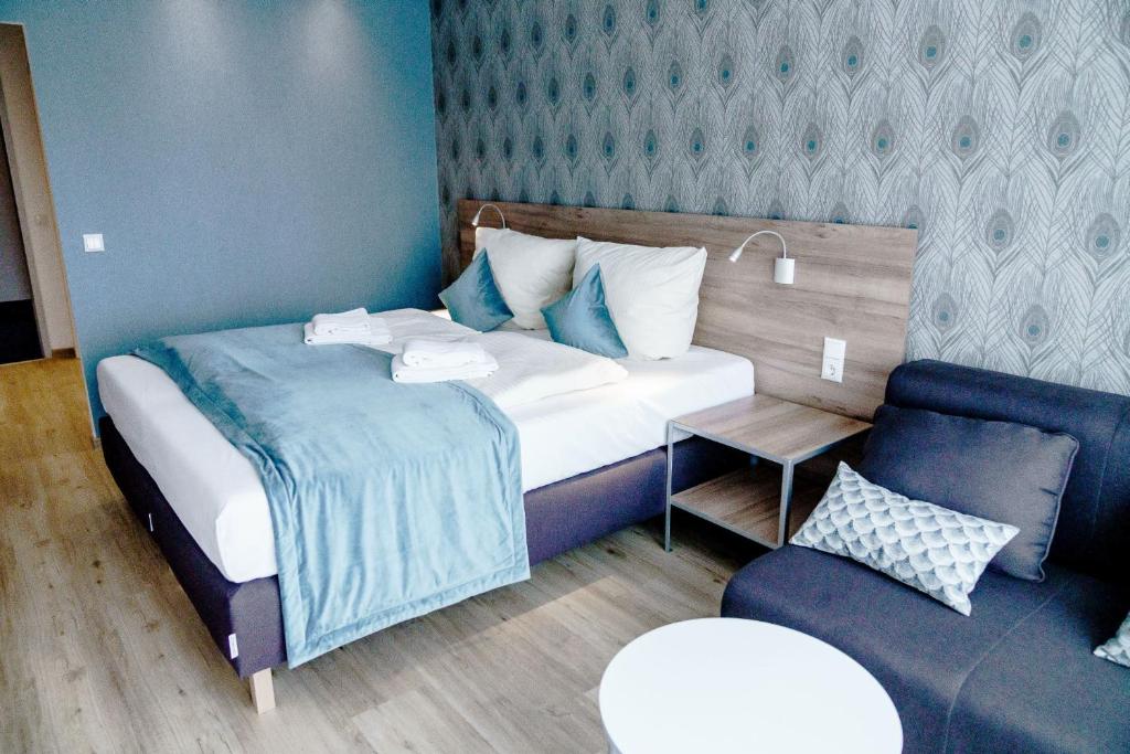 Ένα ή περισσότερα κρεβάτια σε δωμάτιο στο Haus am See Luxury HS 947