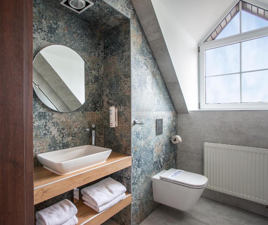 Koupelna v ubytování Hotel Styl 70