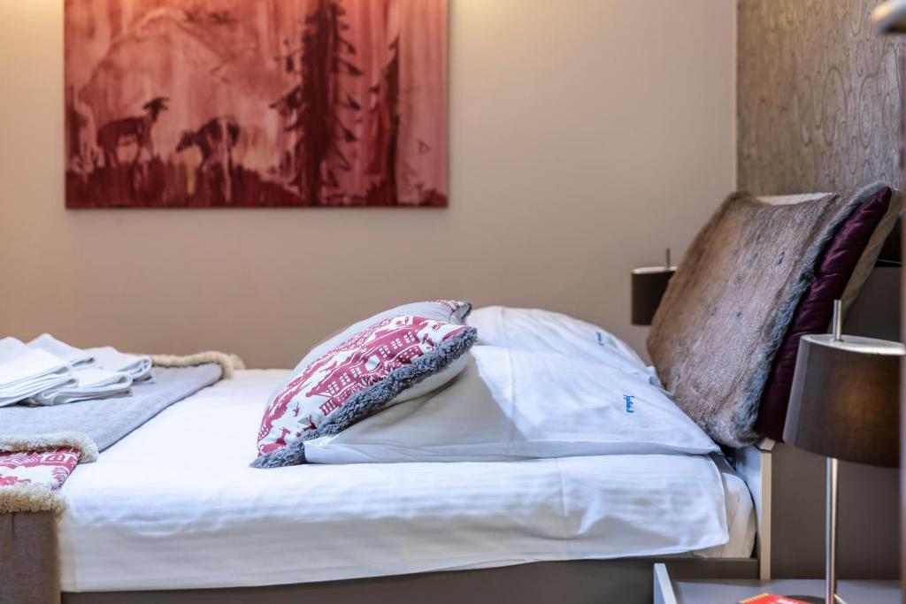 Posteľ alebo postele v izbe v ubytovaní Prestige