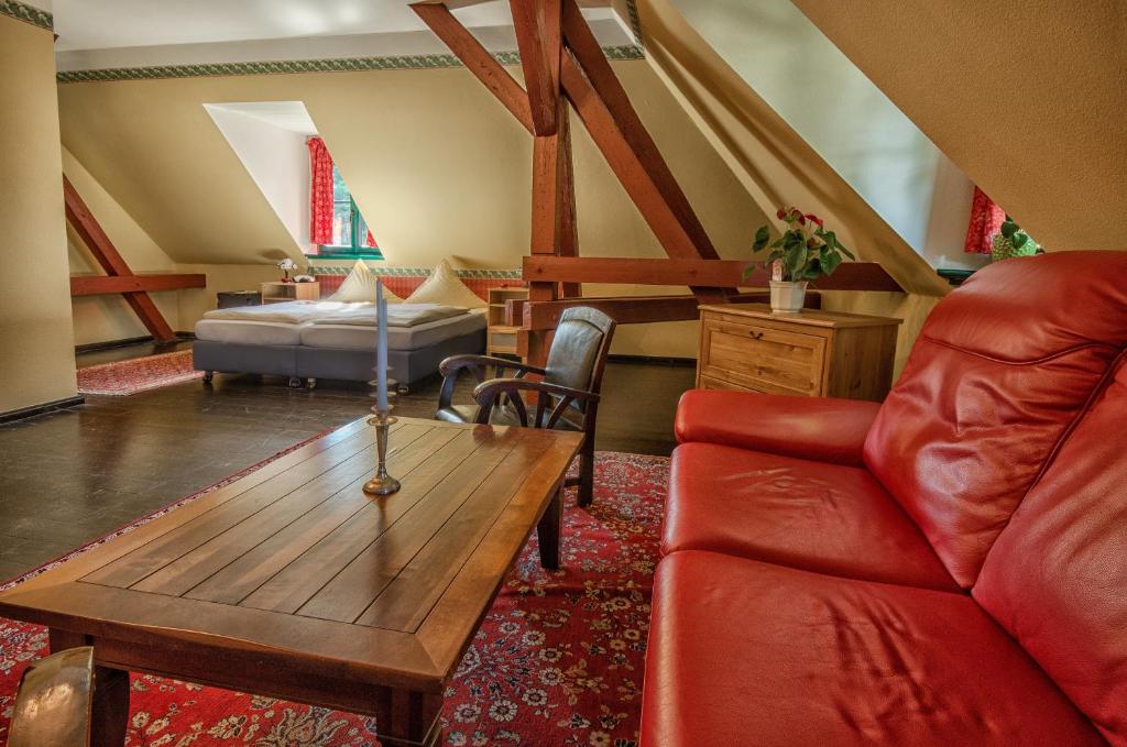 Posezení v ubytování Hotel zur Henne