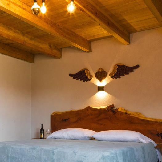 Postel nebo postele na pokoji v ubytování Hotel Viñedo los Arcángeles