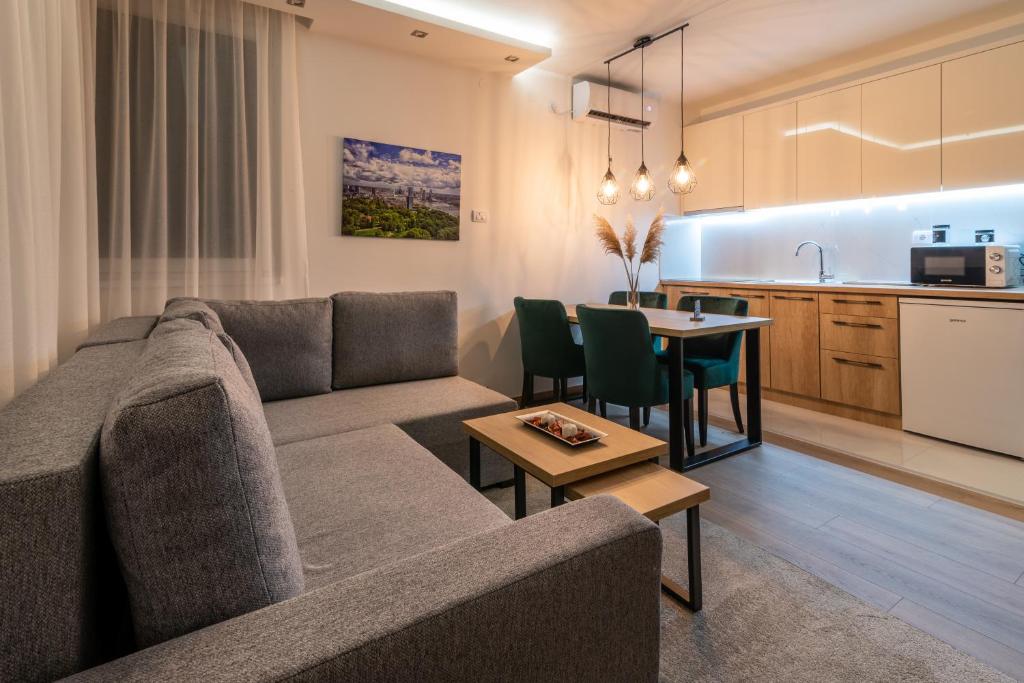 Kuchyň nebo kuchyňský kout v ubytování Daisy resort