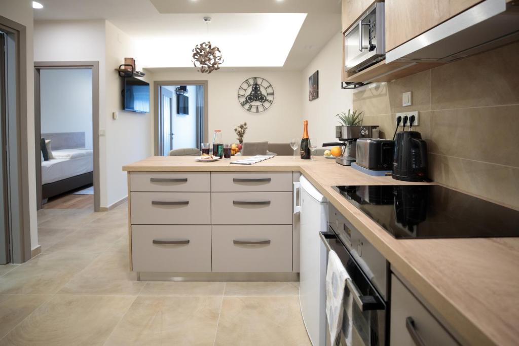Kuchyňa alebo kuchynka v ubytovaní Mokka Best Apartments