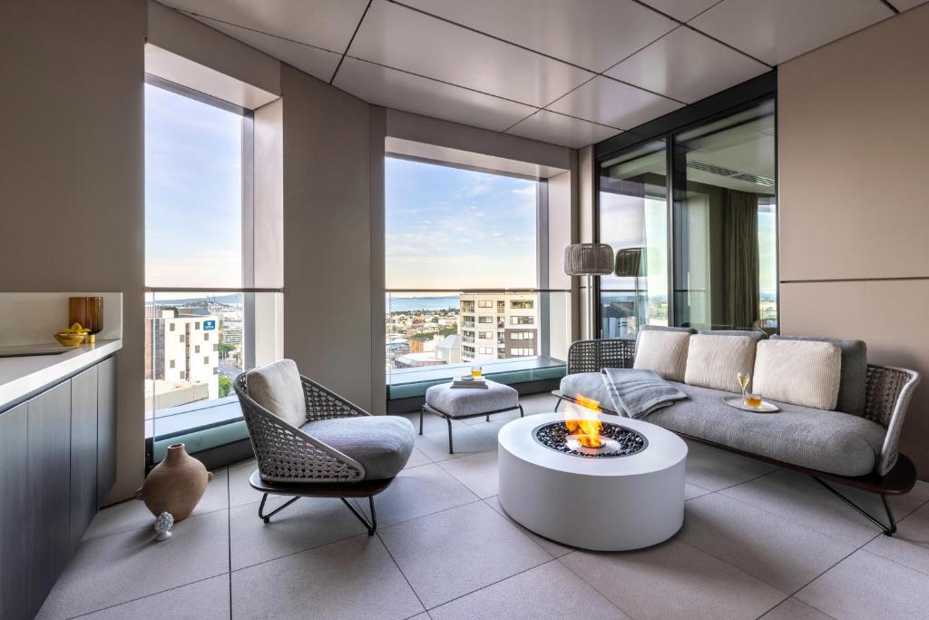 Posezení v ubytování Cordis, Auckland by Langham Hospitality Group