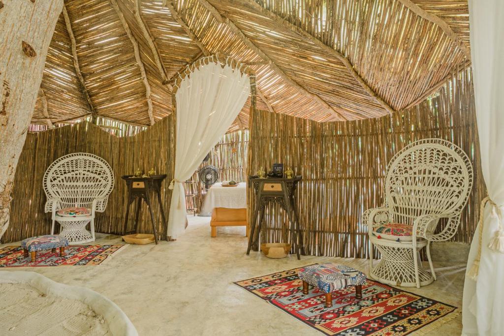 Posezení v ubytování Éteka Slow Beach Hotel Adults Only