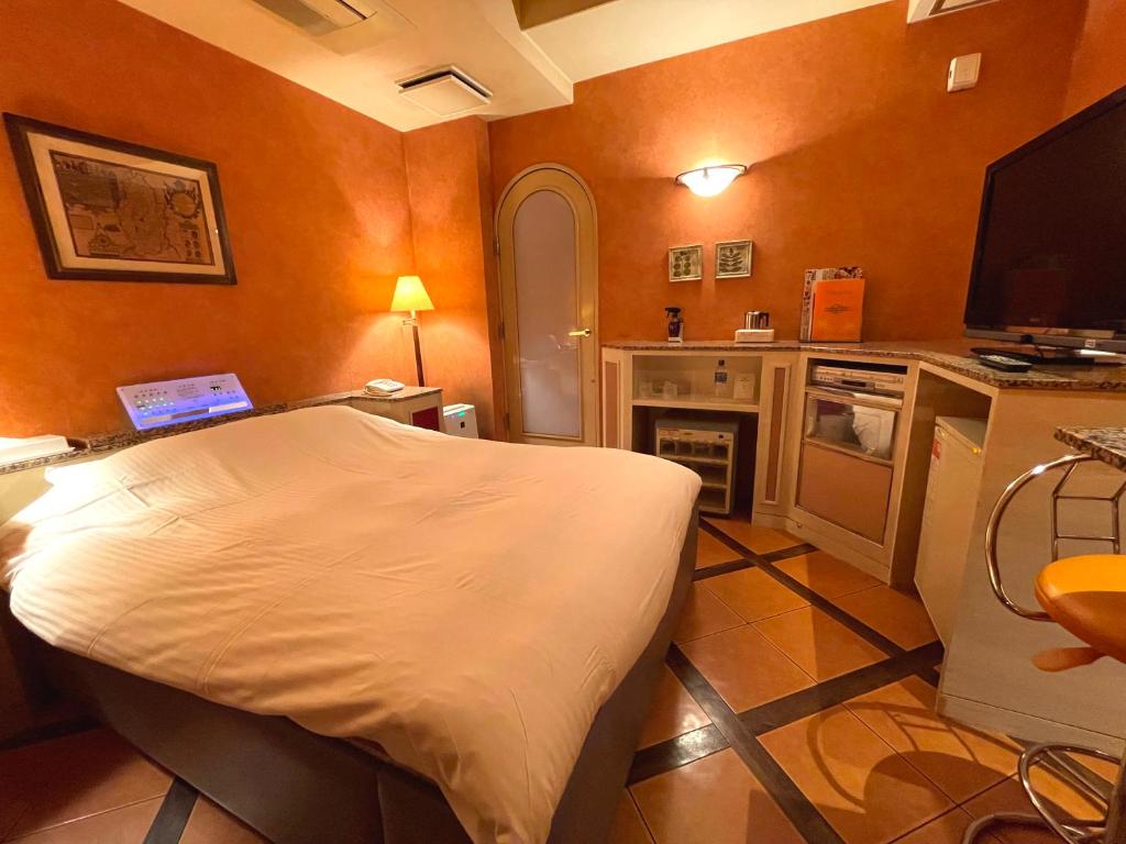 Kuchyň nebo kuchyňský kout v ubytování HOTEL KID