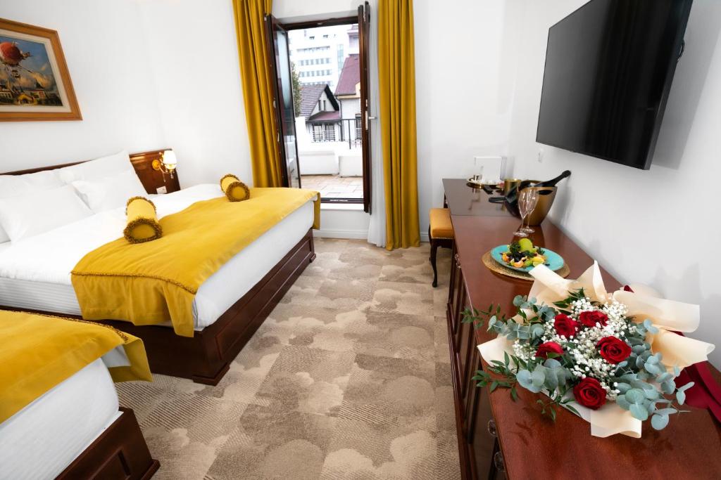 Postel nebo postele na pokoji v ubytování Hotel Integra Banja Luka
