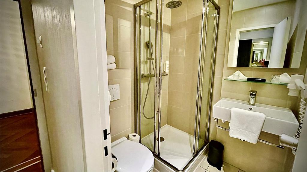 Koupelna v ubytování Parkhotel du Sauvage
