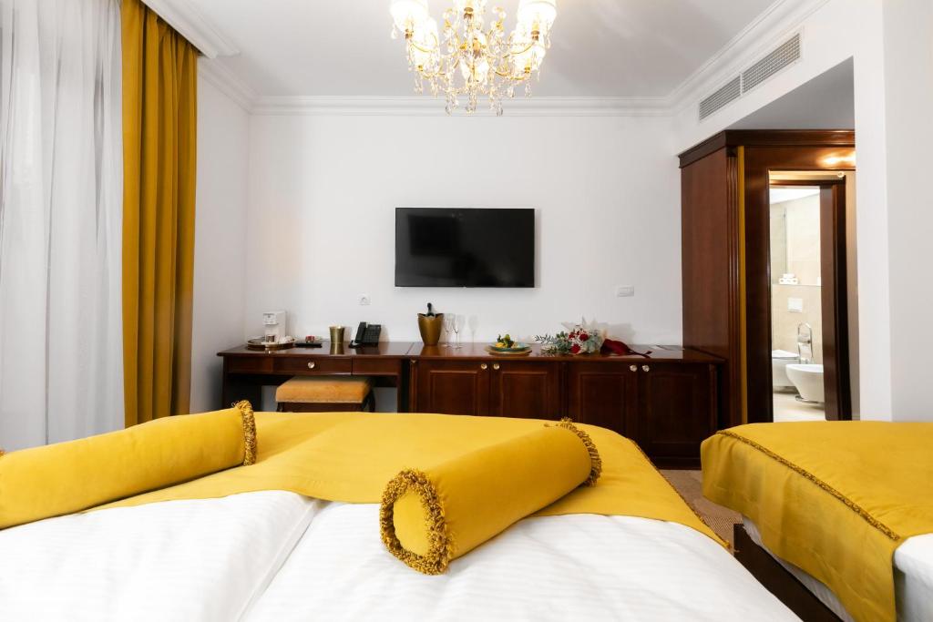 Postel nebo postele na pokoji v ubytování Hotel Integra Banja Luka