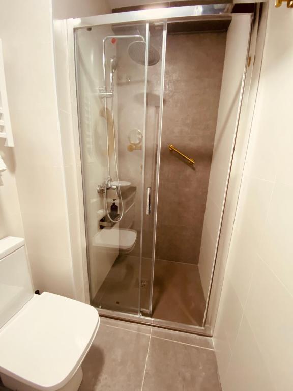 A bathroom at Nuestro Rinconcito del Soho
