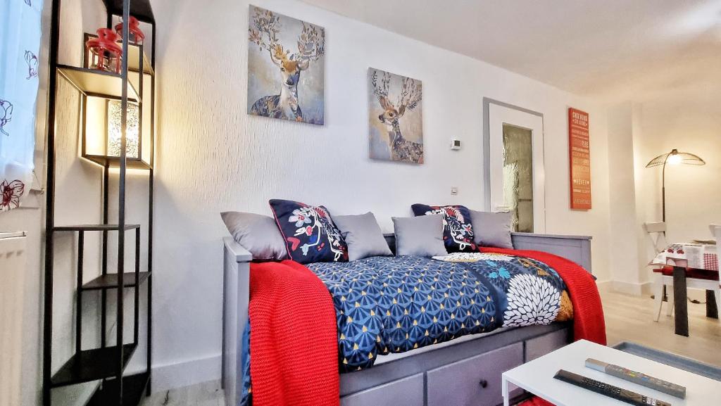 Postel nebo postele na pokoji v ubytování O'Cœur Cozy