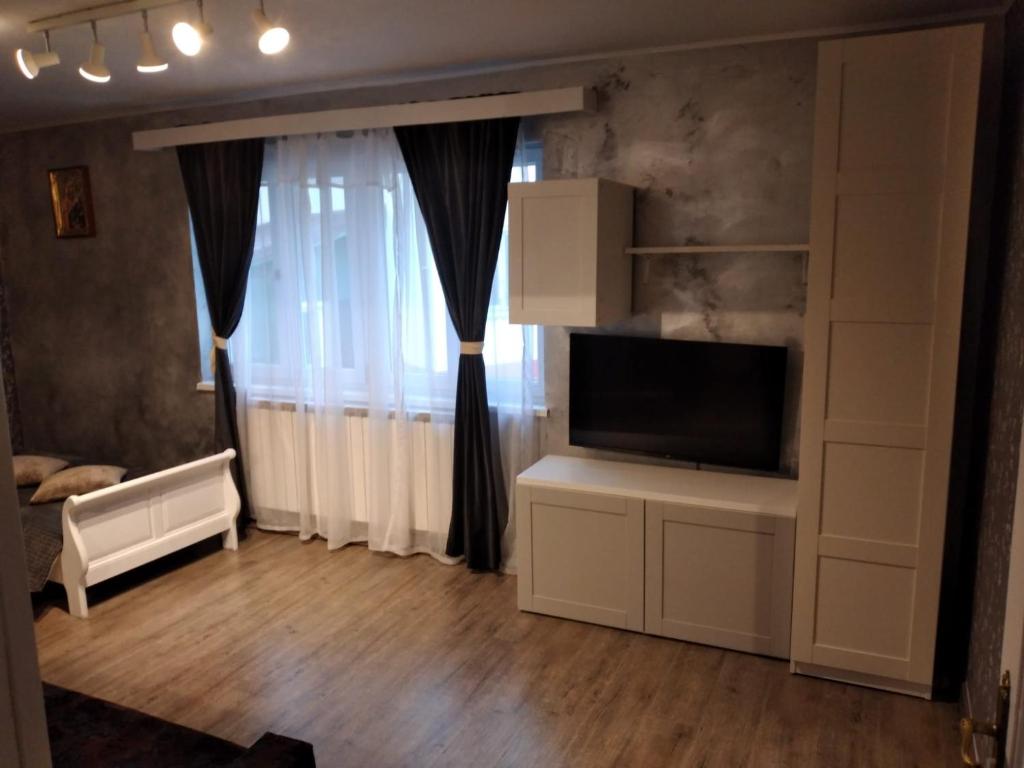 TV a/nebo společenská místnost v ubytování Vila TANIA