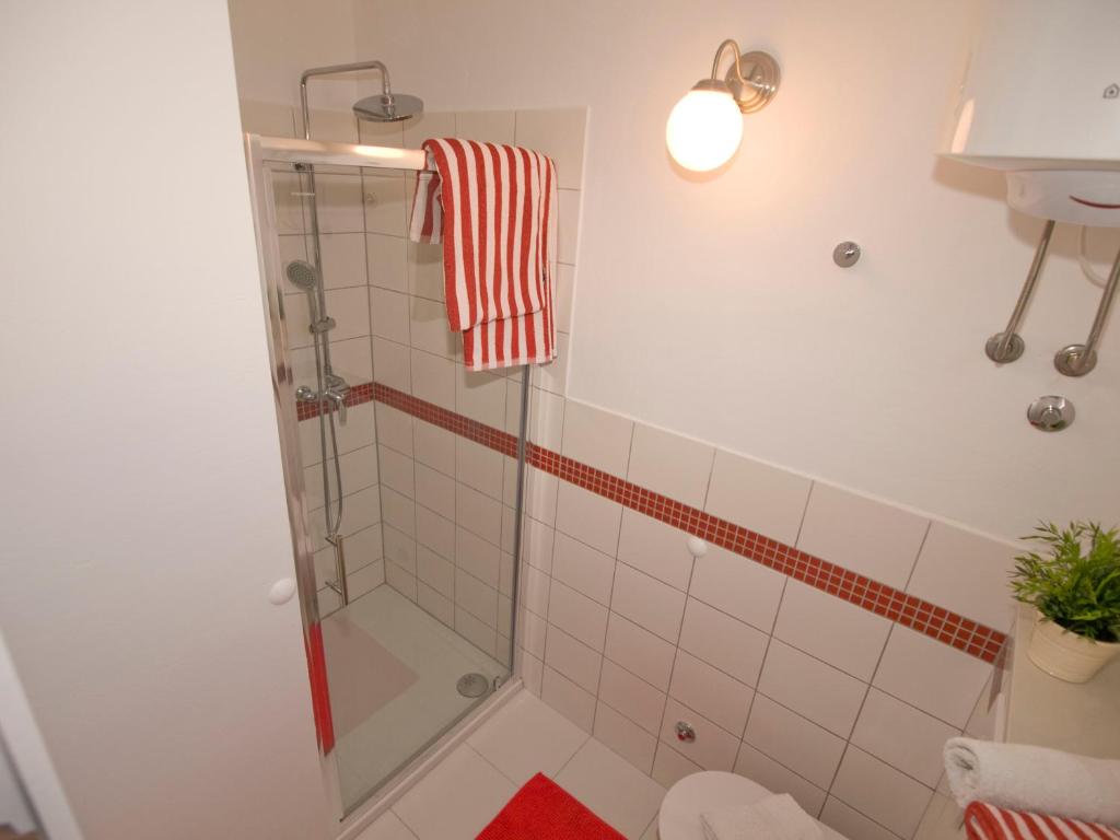 Koupelna v ubytování Apartments Barka
