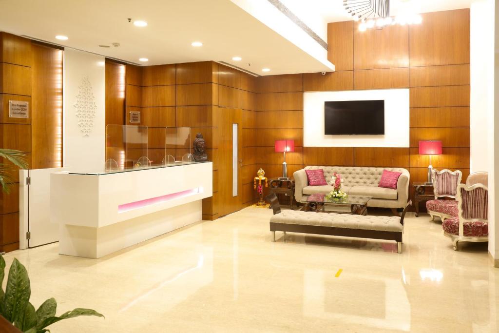 Posezení v ubytování Nemesia City Center - Gurugram, Sector 29