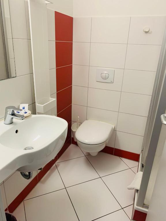 Koupelna v ubytování Akademiehotel Jena