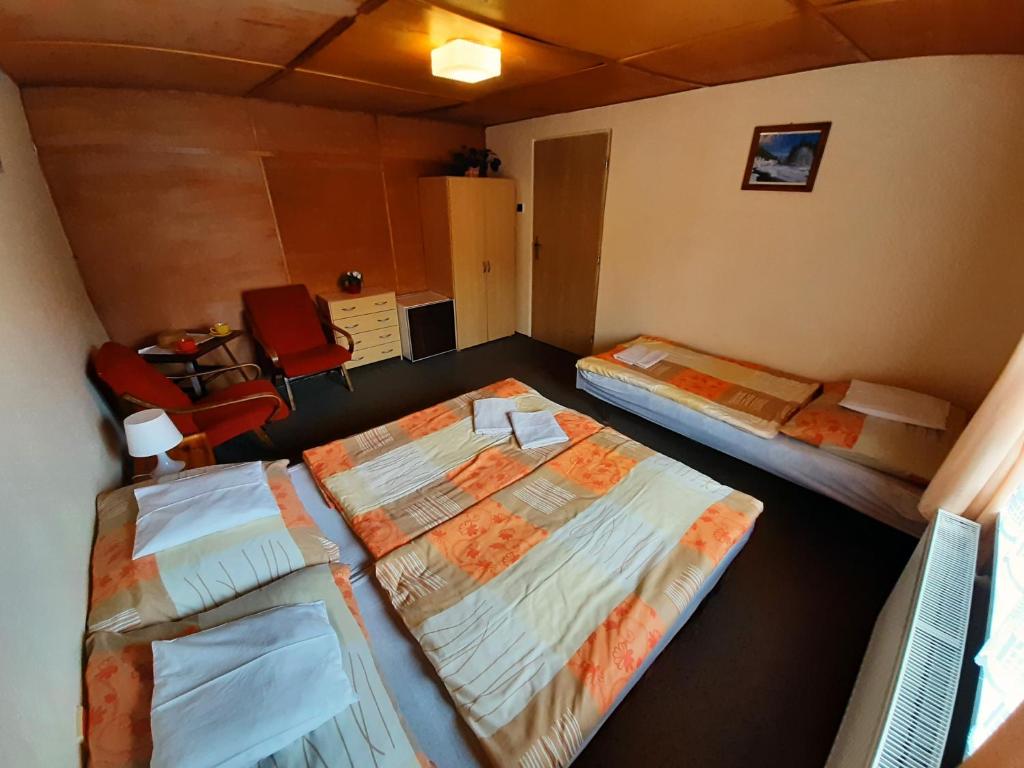 Postel nebo postele na pokoji v ubytování Ubytování 113