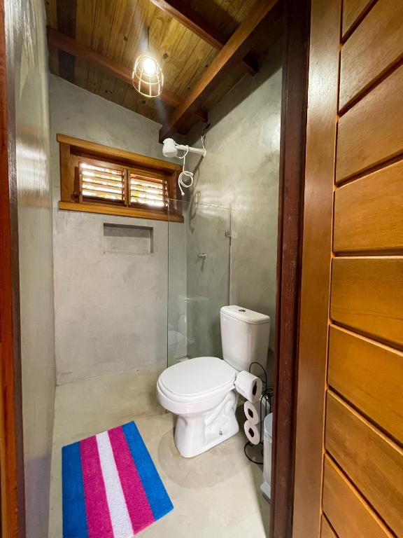 Koupelna v ubytování Vulva Caraíva Hostel e Pousada para Mulheres