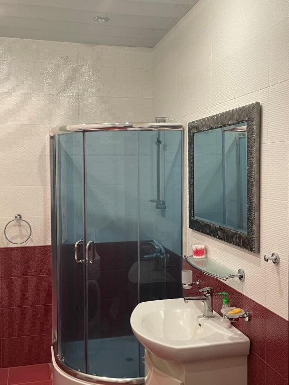 Koupelna v ubytování Hin Yerevantsi Hotel