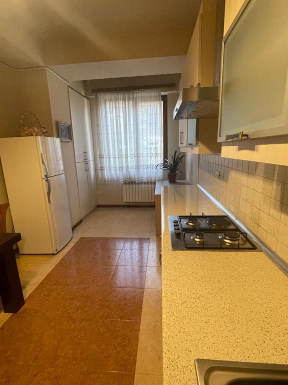 Kuchyň nebo kuchyňský kout v ubytování Hin Yerevantsi Hotel