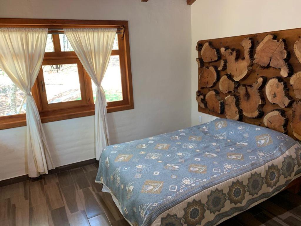 Postel nebo postele na pokoji v ubytování Cabaña Verito