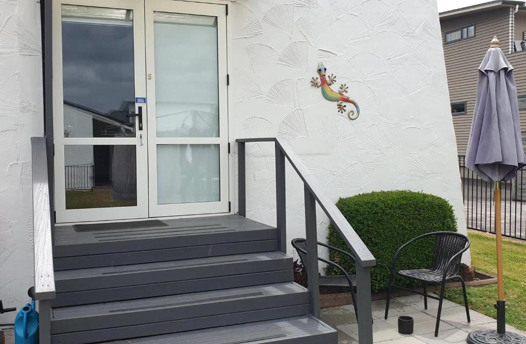 Balkón nebo terasa v ubytování Barrington House Taupo