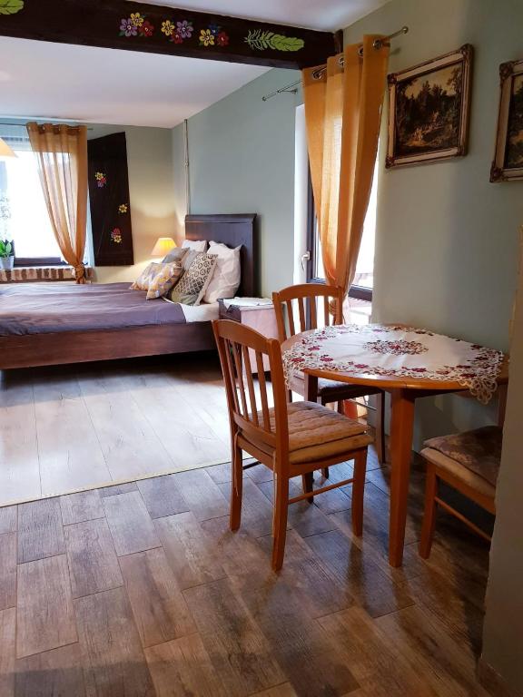 Postel nebo postele na pokoji v ubytování Agroturystyka Natura