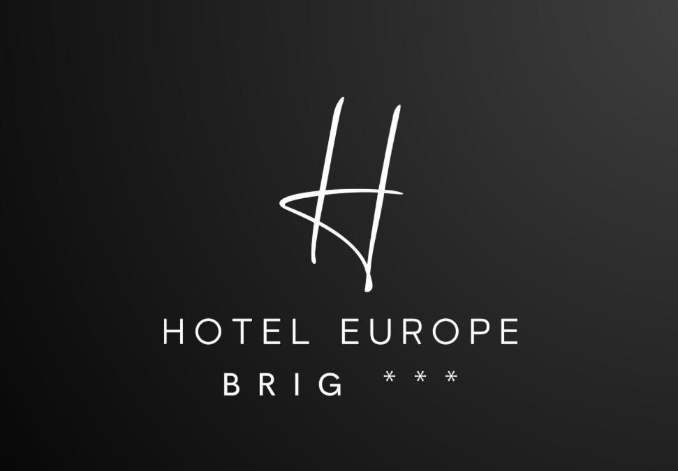 a logo for a hotel europebeybeybeybeybeybeybeybeybey at Hotel Europe Brig in Brig