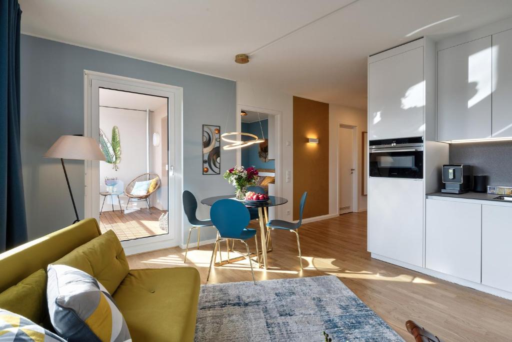 Kuchyň nebo kuchyňský kout v ubytování SweetHomes Dresden