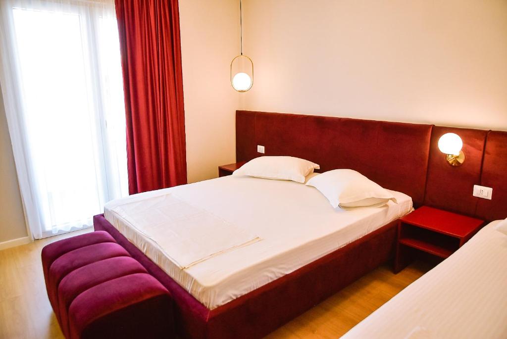 Letto o letti in una camera di Hotel Jurgen