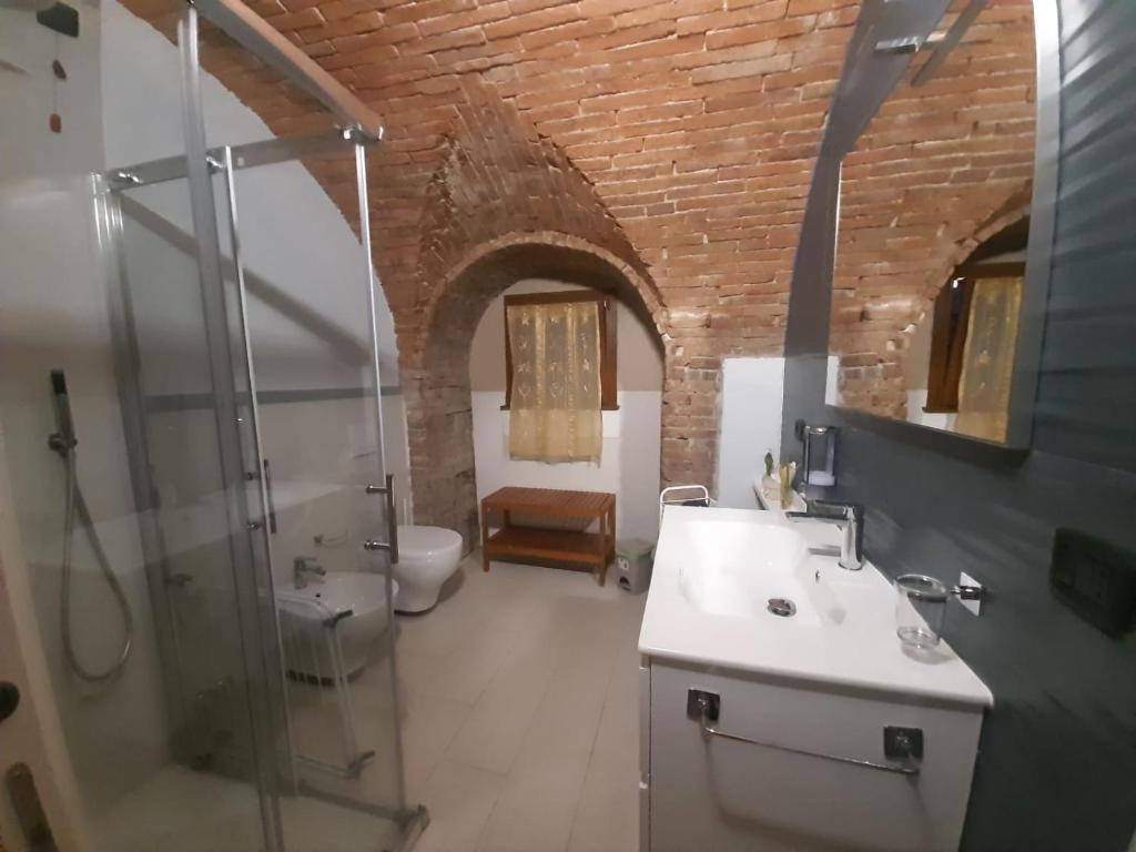 Koupelna v ubytování Assisi, Angolo di Matilde