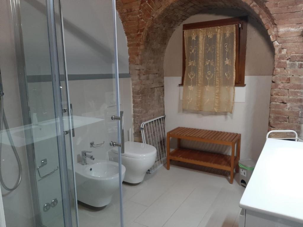 Koupelna v ubytování Assisi, Angolo di Matilde