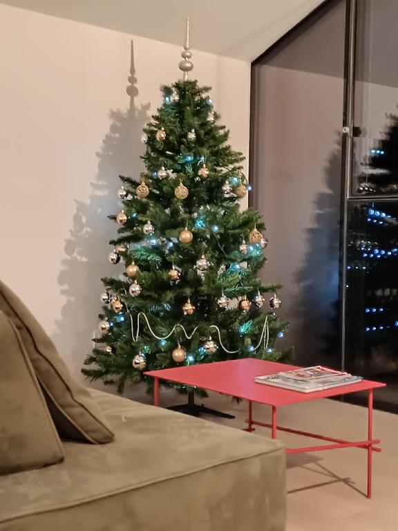Predel za sedenje v nastanitvi V&V RentRoom Design